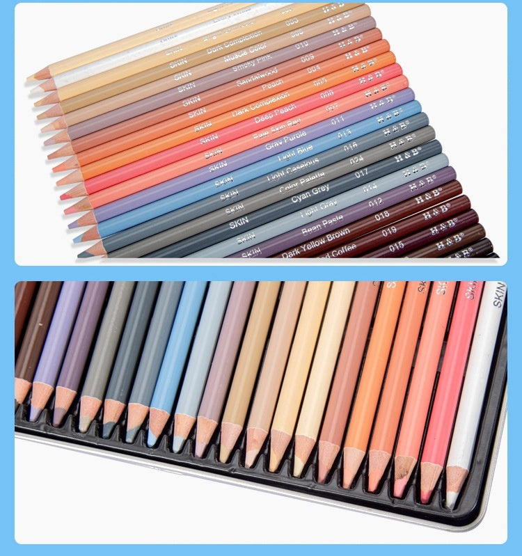 Buy Center Top Rated-24-color Painting Skin Color Pen Hand-painted Portrait Color Pencil Oily Art Supplies