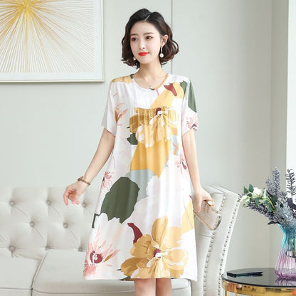 Summer Pajamas Plant Flower Dress Buy Center