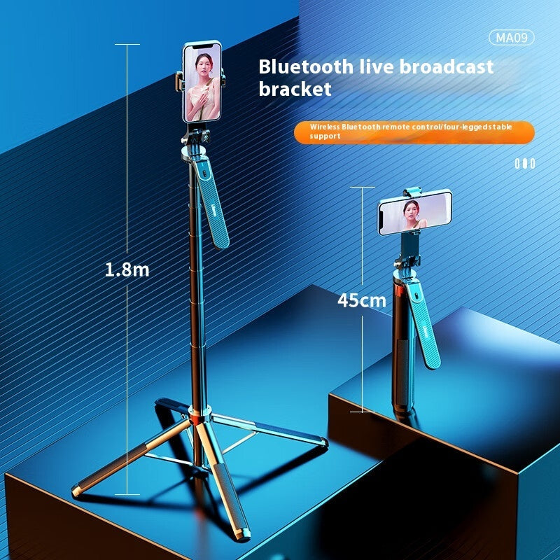 Bluetooth Live Quadrupod Selfie Stick Tripod Buy Center