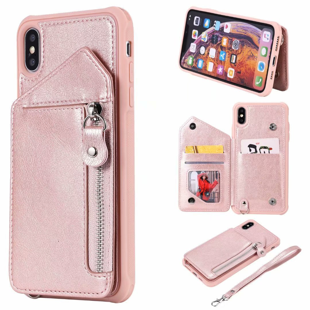 Zipper Wallet Case With Stand Tpu Anti-fall Shell Buy Center