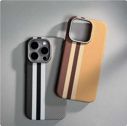 Magnetic Carbon Fiber Pattern Drop-resistant Mobile Phone Protective Case Buy Center