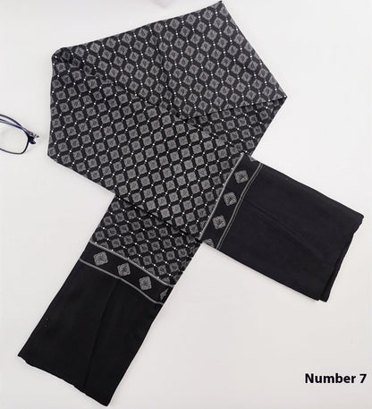 Foulard en soie pour homme Simplicity haut de gamme délavé avec du cachemire, écharpe longue d'affaires