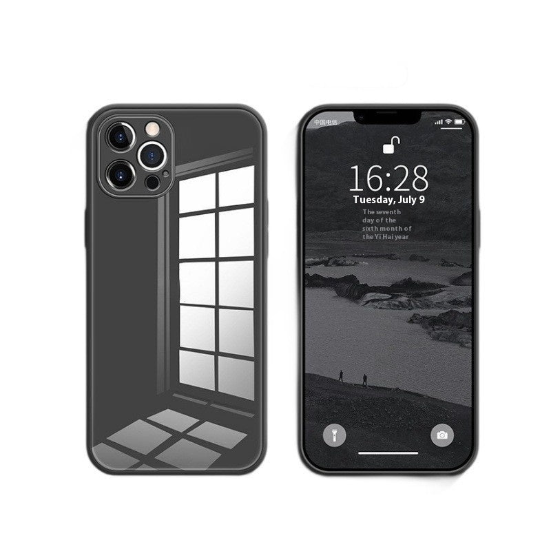 Just Arrived at Buy Center: White Tempered Glass All-inclusive Drop-resistant Phone Case