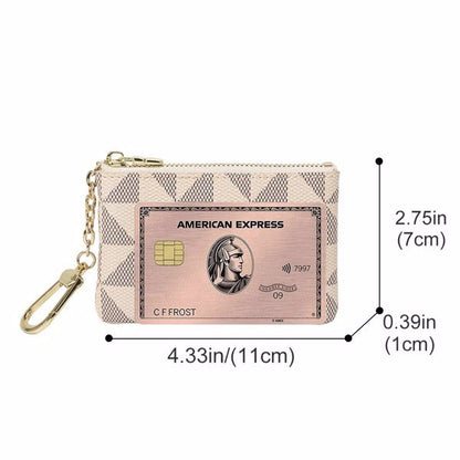 Mini Cartera Con Llavero Cremallera Bolso De Moda Para Hombre Y Mujer Colgante De Cuero Bolso Clásico - No Se Envía Los Fines De Semana, Prohibido En Amazon