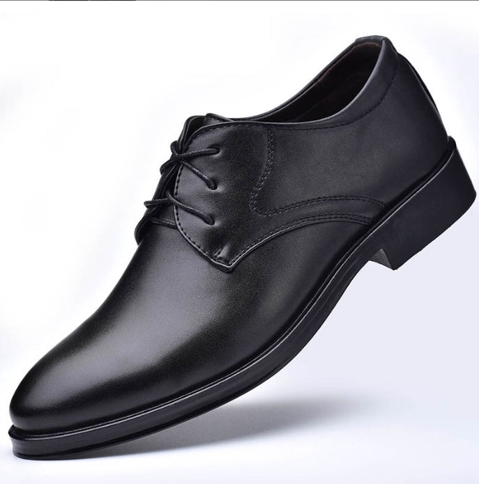 Black Shoes With Pointed Toe For Men Black