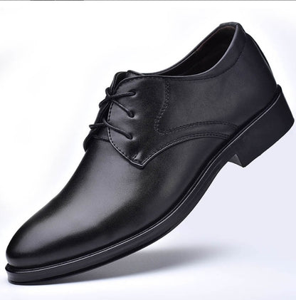 Black Shoes With Pointed Toe For Men Black