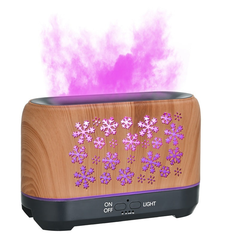 Christmas Snowflake Pattern Humidifier Household Colorful Aromatherapy Humidifier Atmosphere Colorful Diffuser Buy Center