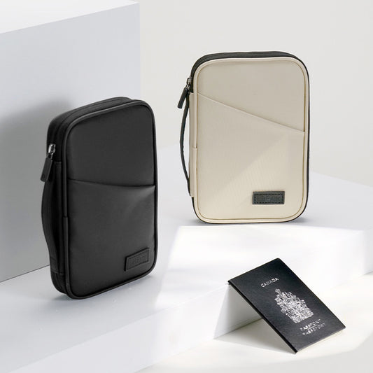 Estuche para pasaporte, bolsa de almacenamiento de identificación de viaje simple