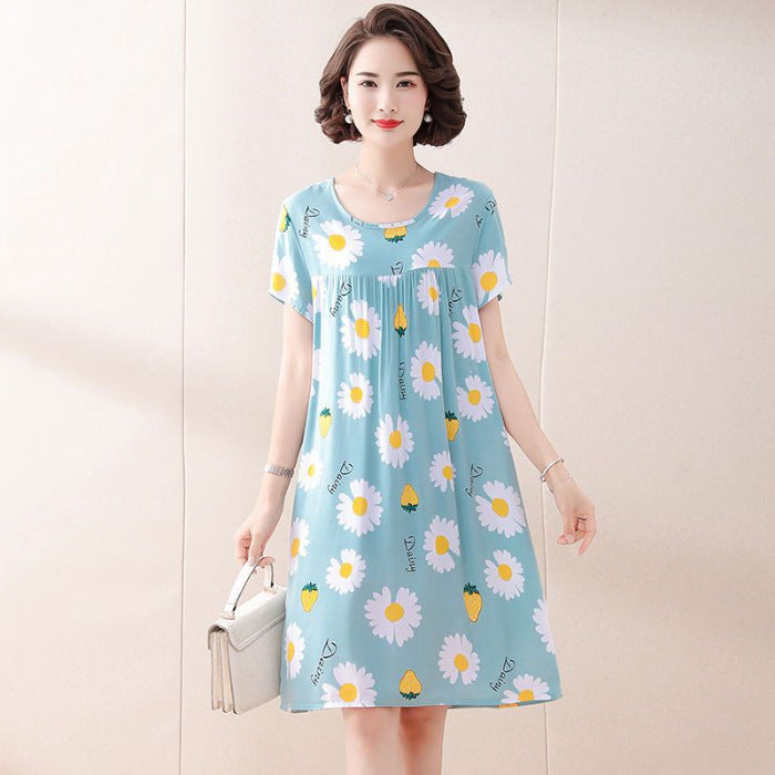 Summer Pajamas Plant Flower Dress Buy Center