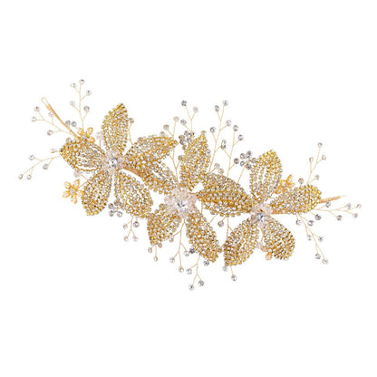 Flower Rhinestone Hair Accessories Bridal Wedding Hair Band