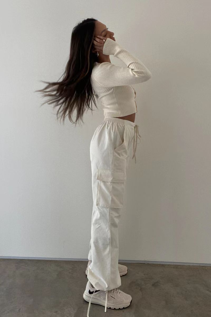 Mid-waist Three-dimensional Pocket Trousers Buy Center