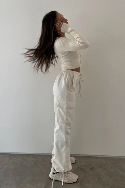 Mid-waist Three-dimensional Pocket Trousers Buy Center