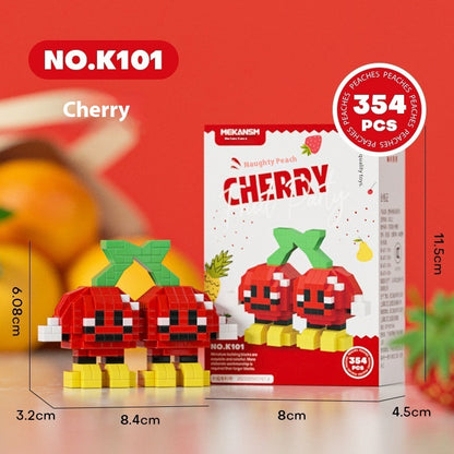 Fresh on the Scene at Buy Center: Puzzle Small Particles Assembled Fruit Building Blocks Toy K101 Cherry