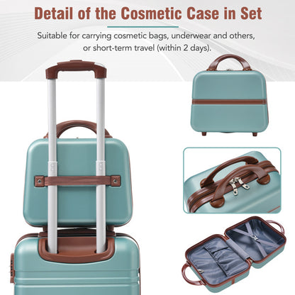 20-inch Hard-shell Suitcase With Cosmetic Bag