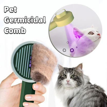 Pet Germicidal Sterilizing Comb Usb Rechargeable Cat Dog Automatic Hair Removal Brush Floating Beauty Comb Grooming Tool | Home Improvement2 | Buy Center