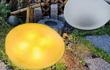 Fresh Arrivals at Buy Center: Solar Pebble Imitating Stone Lawn Lamp