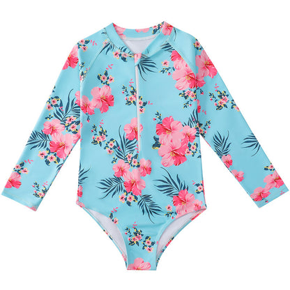 Newly Released at Buy Center: Girl's Long-sleeve One-piece Swimming Suit YY207