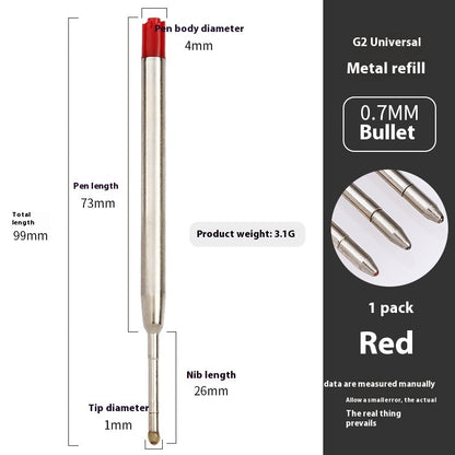 Newly Released at Buy Center: Metal Refill Total Length 99mm Metal Ball Point Pen Core Red