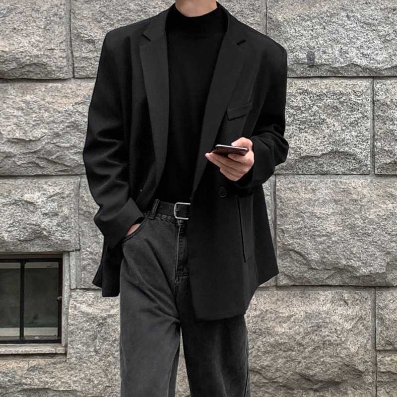 High-grade Padded Shoulder Suit Jacket Loose Casual Suit Buy Center