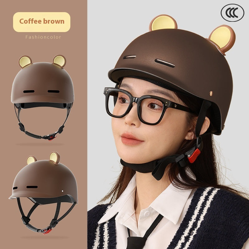 Fresh Arrivals at Buy Center: Seasons Universal 3C Certification Electric Bicycle Helmet Coffee Brown