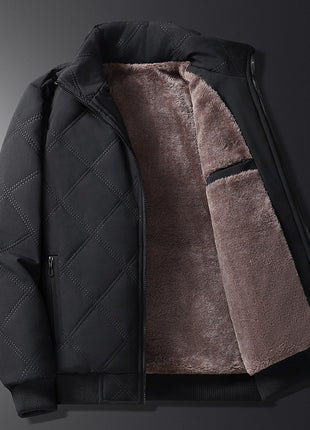 Abrigo con forro polar para otoño e invierno para hombre