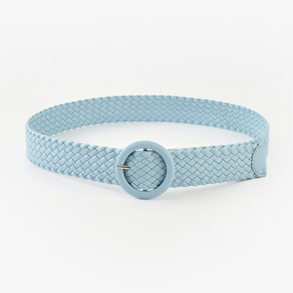 Fresh Arrivals at Buy Center: New Women's Fashion All-matching Wide Belt Sky Blue 108x3.8cm