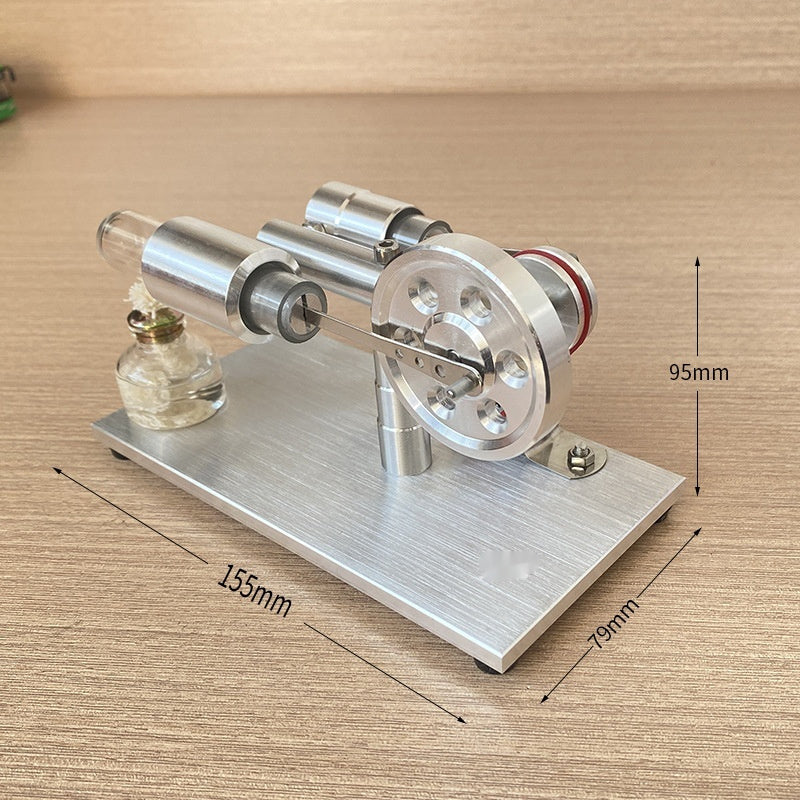 Just Arrived at Buy Center: Stirling Engine Model Small Invention Generator Power Rangers Turbo Science Science Popularization Experiment Free Install Power Generation Default