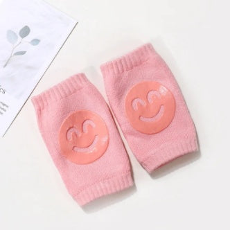 Summer Terry Baby Socks Knee Pads Pink Q1pcs