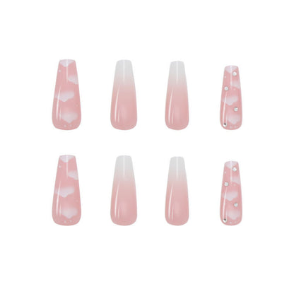 Women's Detachable Long Ballerina Nail Stickers