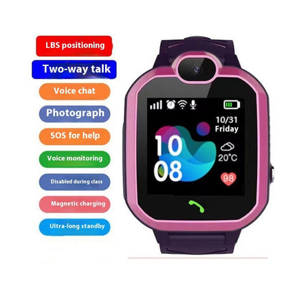 Smart Magnetic Charging Positioning Call Student Help Smart Watch