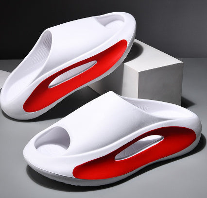 Now Available at Buy Center: Men's Thick Soled Anti Slip And Minimalist Versatile Slippers HY2306A White