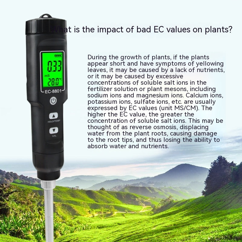 Just Arrived at Buy Center: Thermometer Soil Conductivity Meter Water Quality Hydroponic Planting Instrument