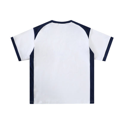 Newly Released at Buy Center: Color Contrast Patchwork Sports T-shirt Men