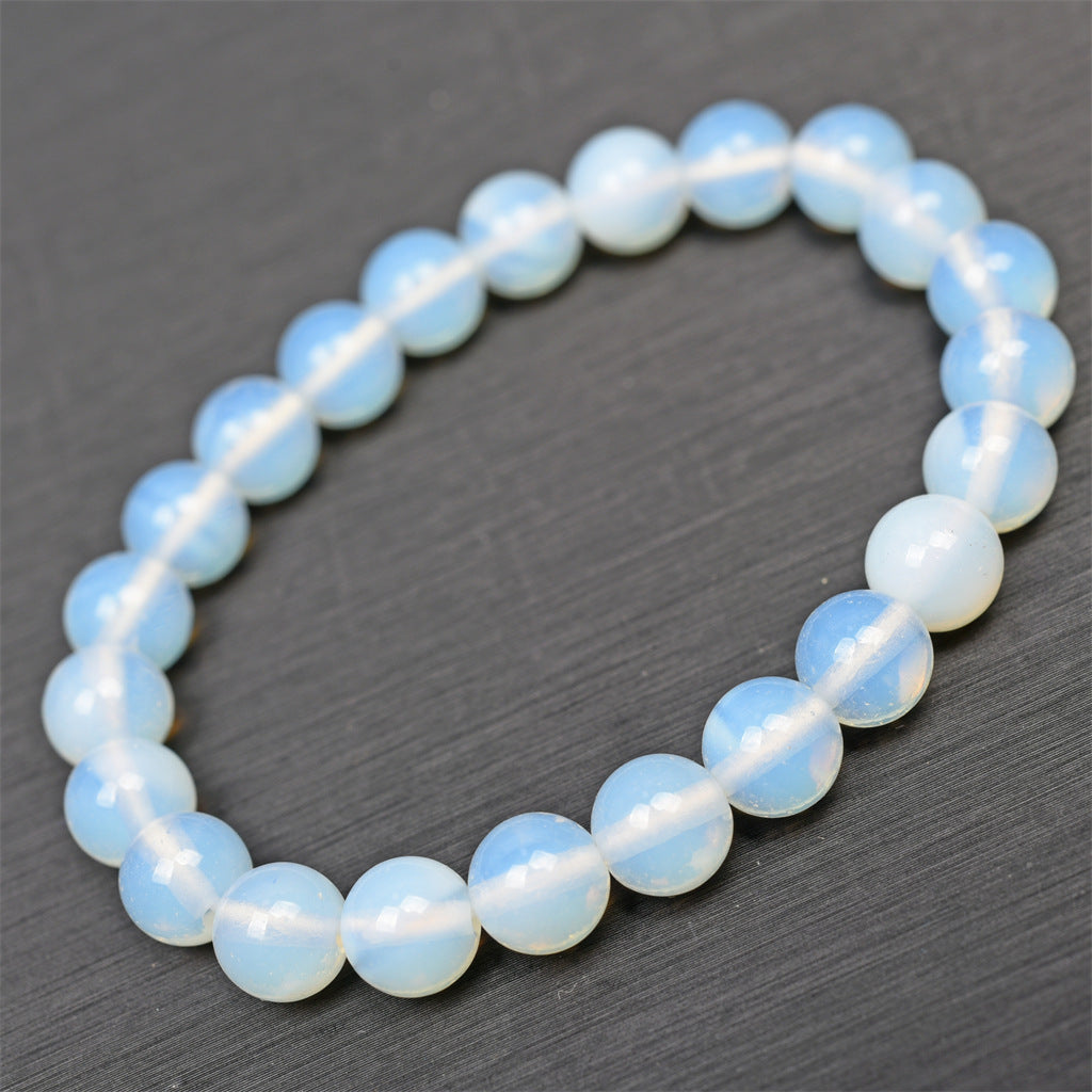 Buy Center Excellence-Synthetic Opal Round Beads Earring Bracelet 10mm Single Circle