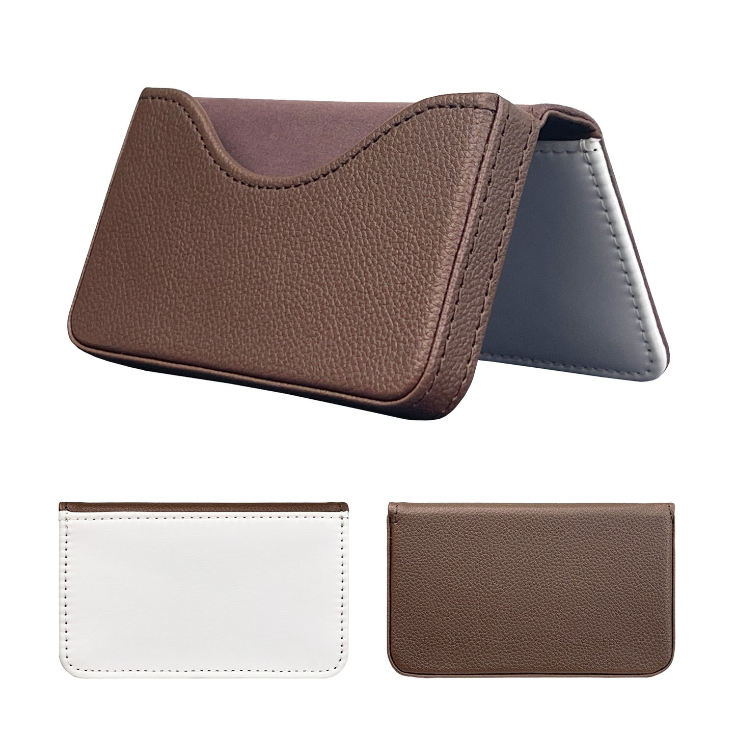 Buy Center Hot Pick-Women's Fixed Sublimation Blank Card Holder Brown