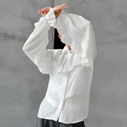 Buy Center Hot Pick-Minimalist Design Ruffled Women's Fashion Shirt