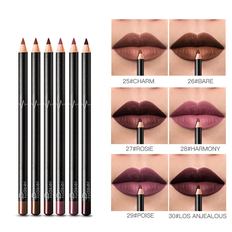 Fresh on the Scene at Buy Center: 36 Color Lip Liner Waterproof Non-smudge Nude Color 5 Style