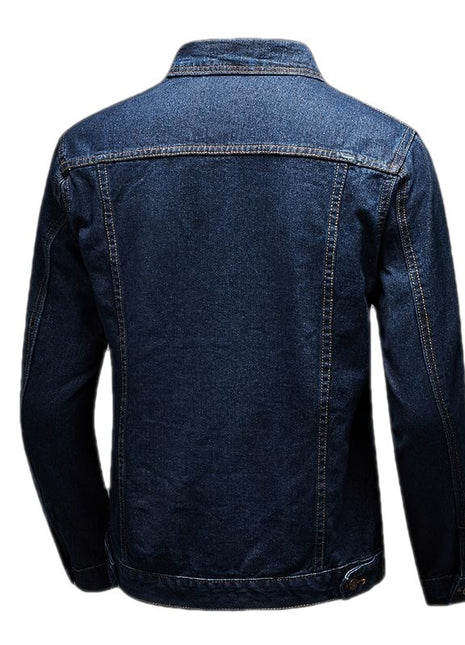 Blue Vintage Denim Jacket Men's Casual Buy Center