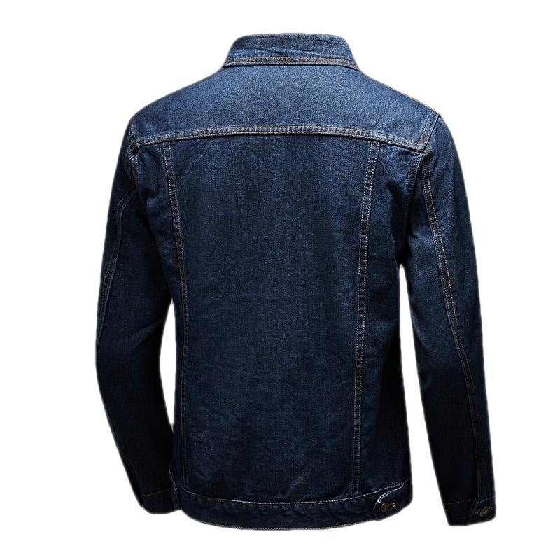 Blue Vintage Denim Jacket Men's Casual Buy Center