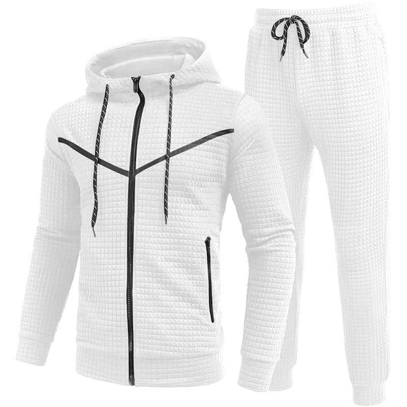 Fresh on the Scene at Buy Center: Men's Fashion Fashion Zipper Hooded Suits White