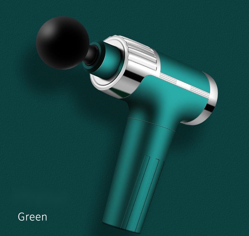 Fresh on the Scene at Buy Center: Mini Fascia Gun Fitness Massager Physiotherapy Electric Massage Gun Muscle Relaxer Green