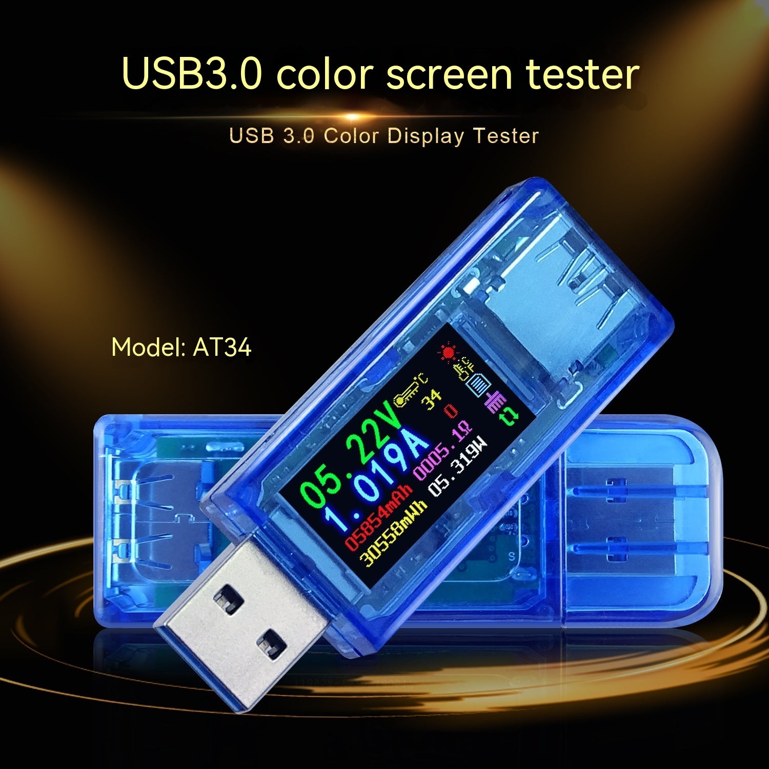 Just Arrived at Buy Center: AT34 Digital Voltmeter USB Charger Detection Instrument