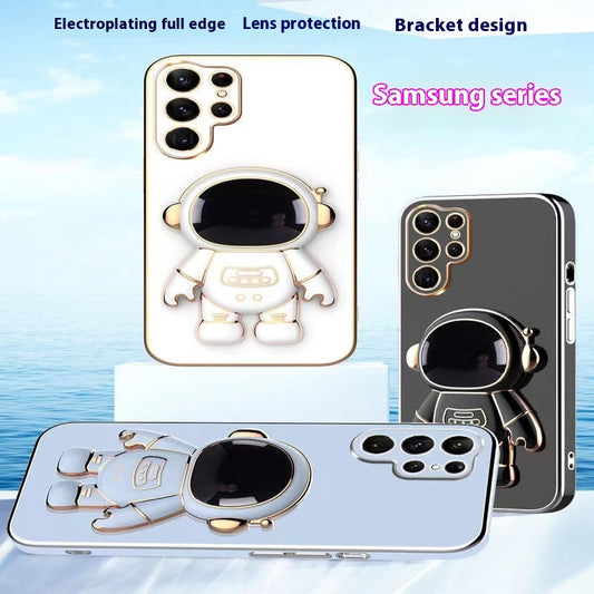 Just Arrived at Buy Center: Electroplating 6D Astronaut Bracket Phone Case