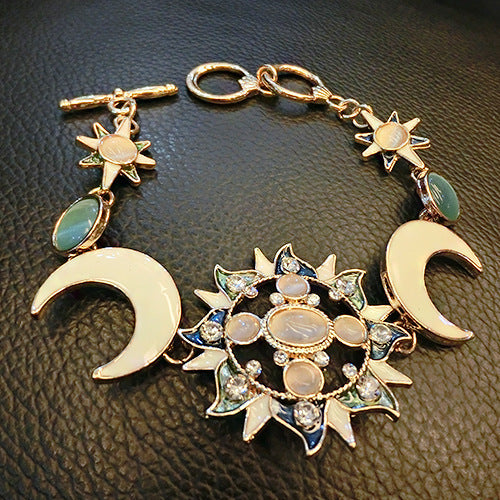 Buy Center Exclusive Offer-Fashion Sun Opal Moon Diamond Girl