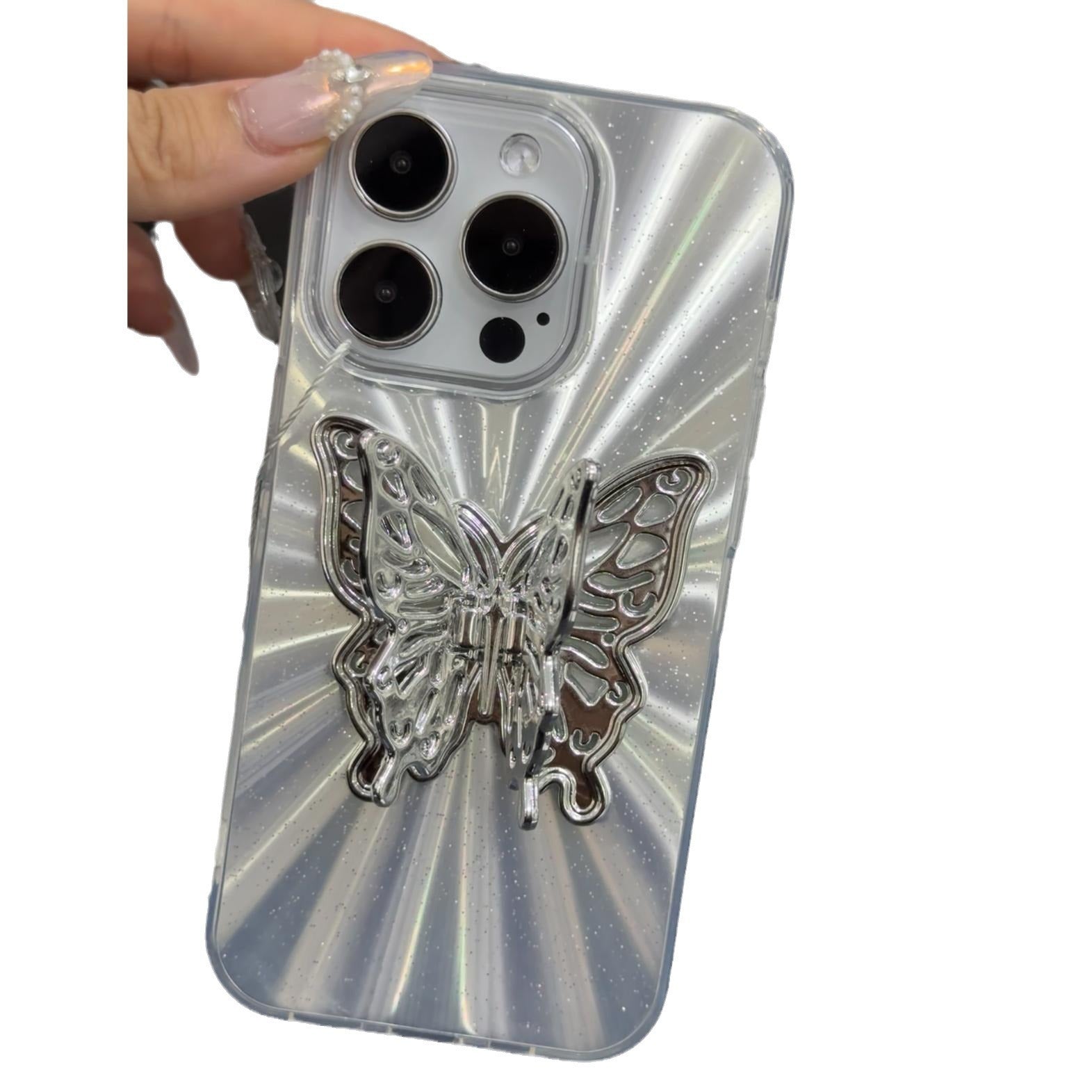 Just Arrived at Buy Center: Aurora Three-dimensional Butterfly Bracket Phone Case