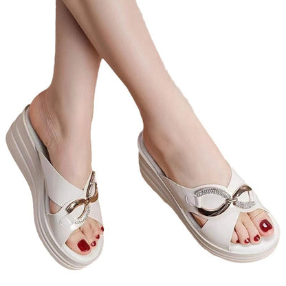 Thick Bottom Women's Wedgy Slippers Buy Center