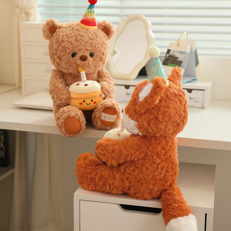 Fresh Arrivals at Buy Center: Cute Cake Teddy Bear Plush Toy