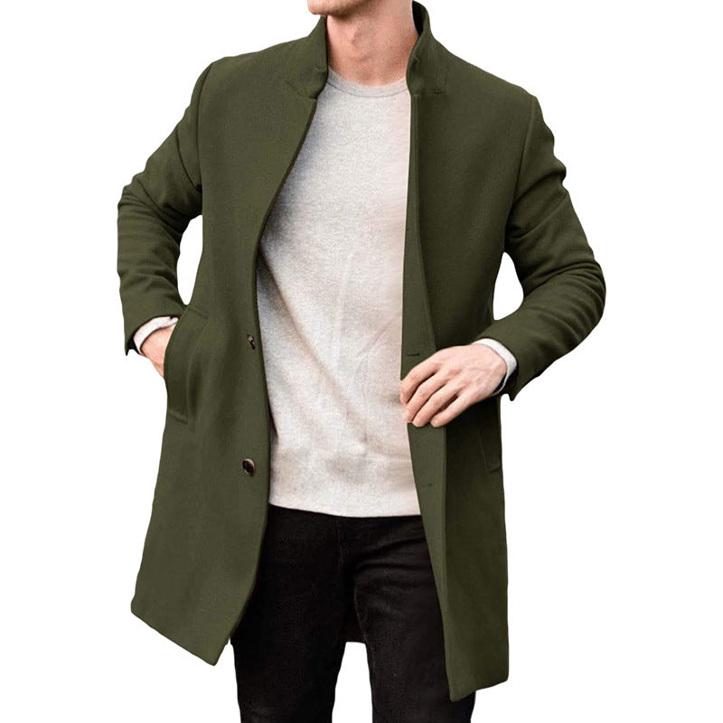 Manteau en laine épaisse pour homme, nouvelle collection automne et hiver