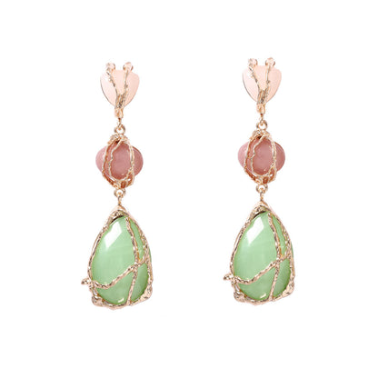 Buy Center Deal-Fashion Jelly Color Water Drop Long Color Earrings