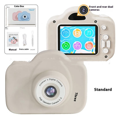 Newly Arrived at Buy Center: A3 Children's Camera Cartoon Digital Camera A3 HD Dual Camera Gray